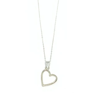 STERLING SILVER HEART NECKLACE - SEAMS JEWELRY handgjort, av .925 sterling silver     