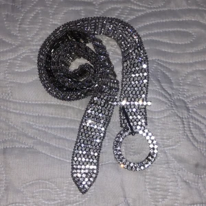 Glittrigt skärp  - Skärpet köpte jag på bershka och har använt det max 2 gånger. Ca 7 ”diamanter” har ramlat av men det är inget som märks! Köpte skärpet för 350kr. Gratis frakt!✨✨
