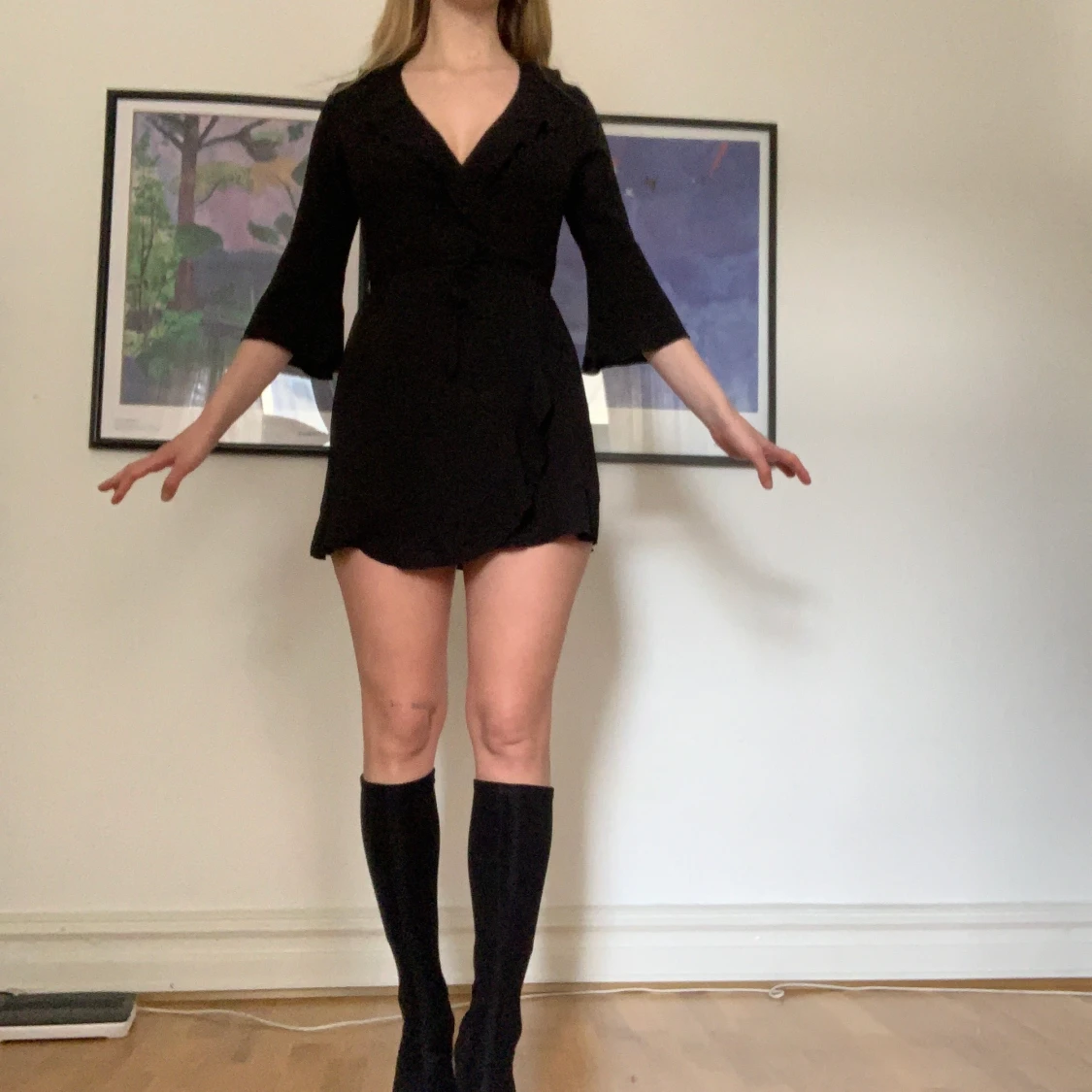 Kort omlottklänning