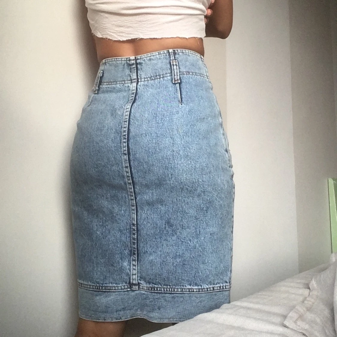 Vintage jeanskjol - 90