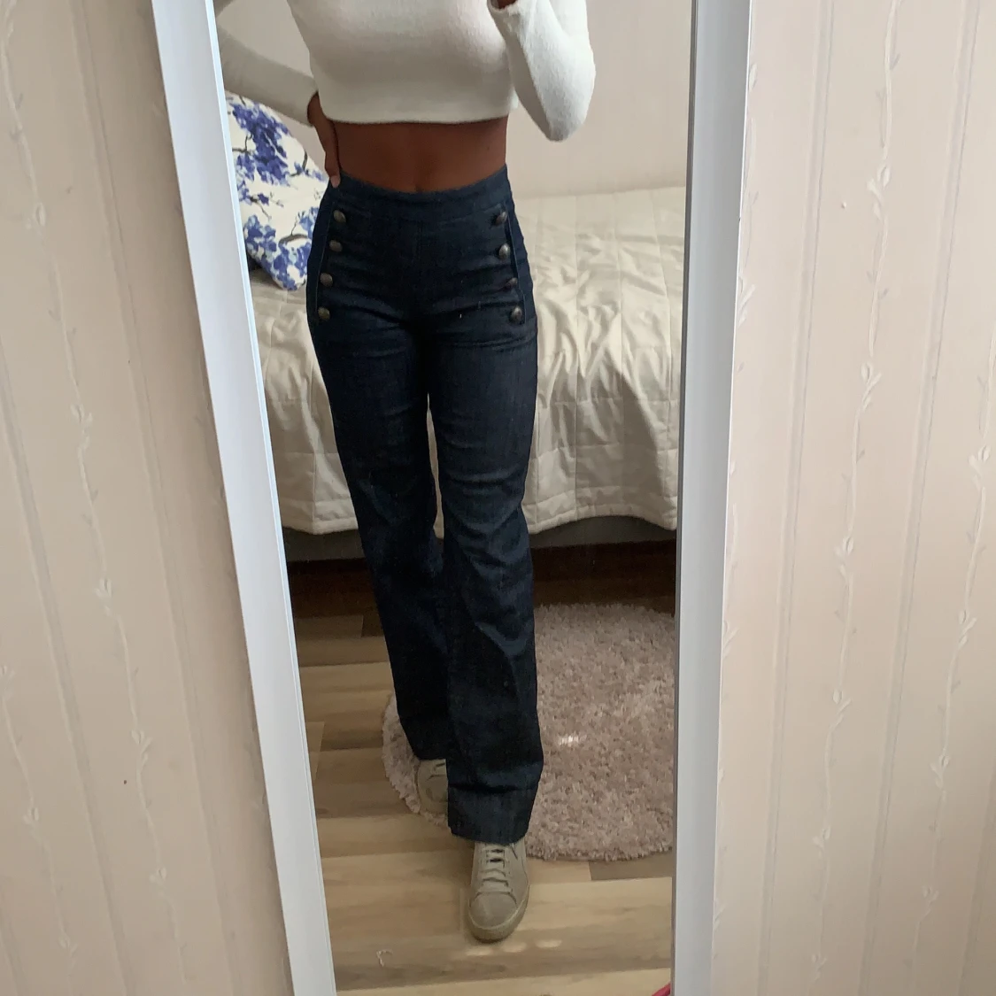 Tommy Hilfiger Gigi Hadid Wide Leg Jeans, Blue  - 90