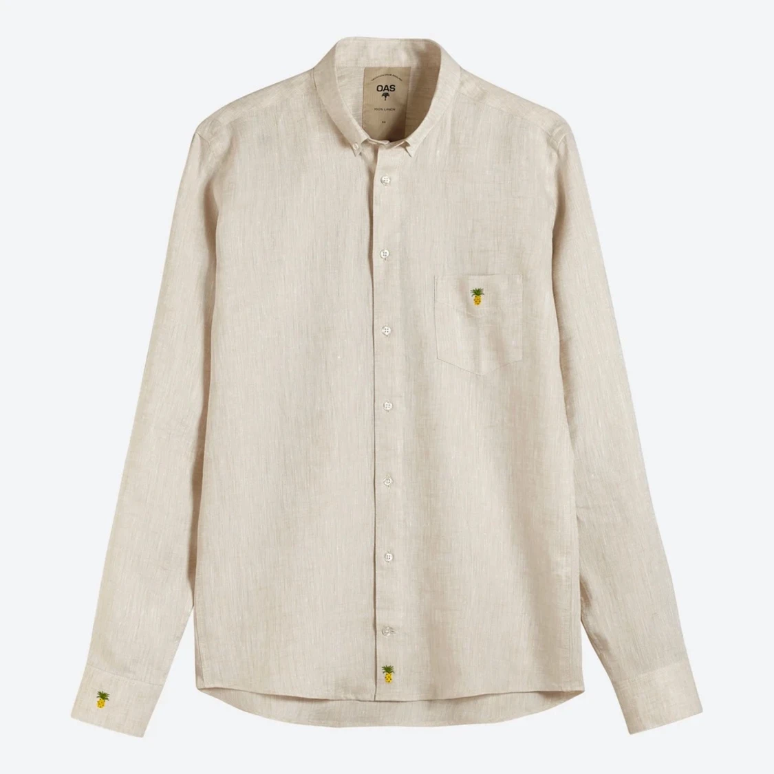 Beige Pineapple linneSkjorta från OAS