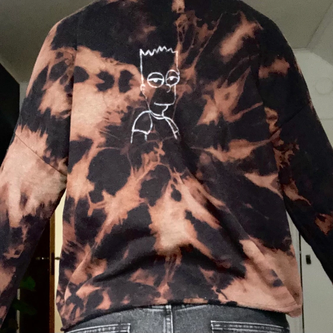 Tid dye tröja med tryck - 90