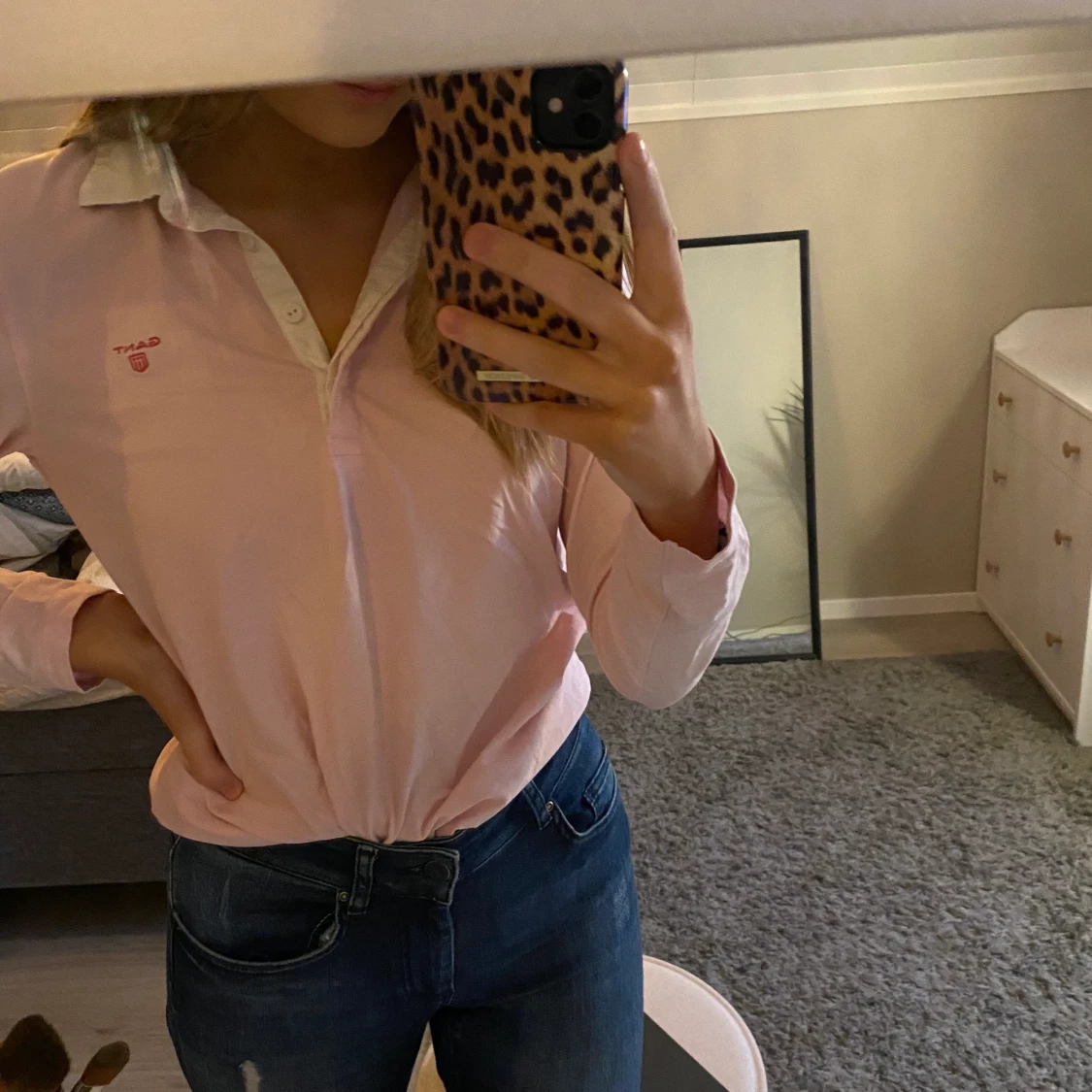 Rosa gant tröja - 90