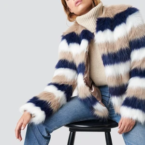 LINN AHLBORG X NAKD - En faux fur jacka från NAKD! Linn Ahlborgs kollektion! Oanvänd pga fel storlek! 