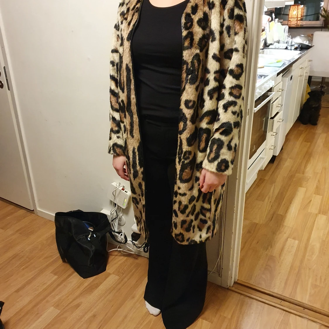 Leopardmönstrad kappa från Stand - 90