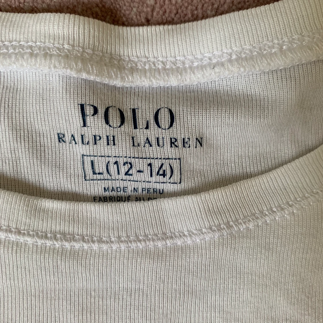 Ralph Lauren långärmad vit tröja - 91