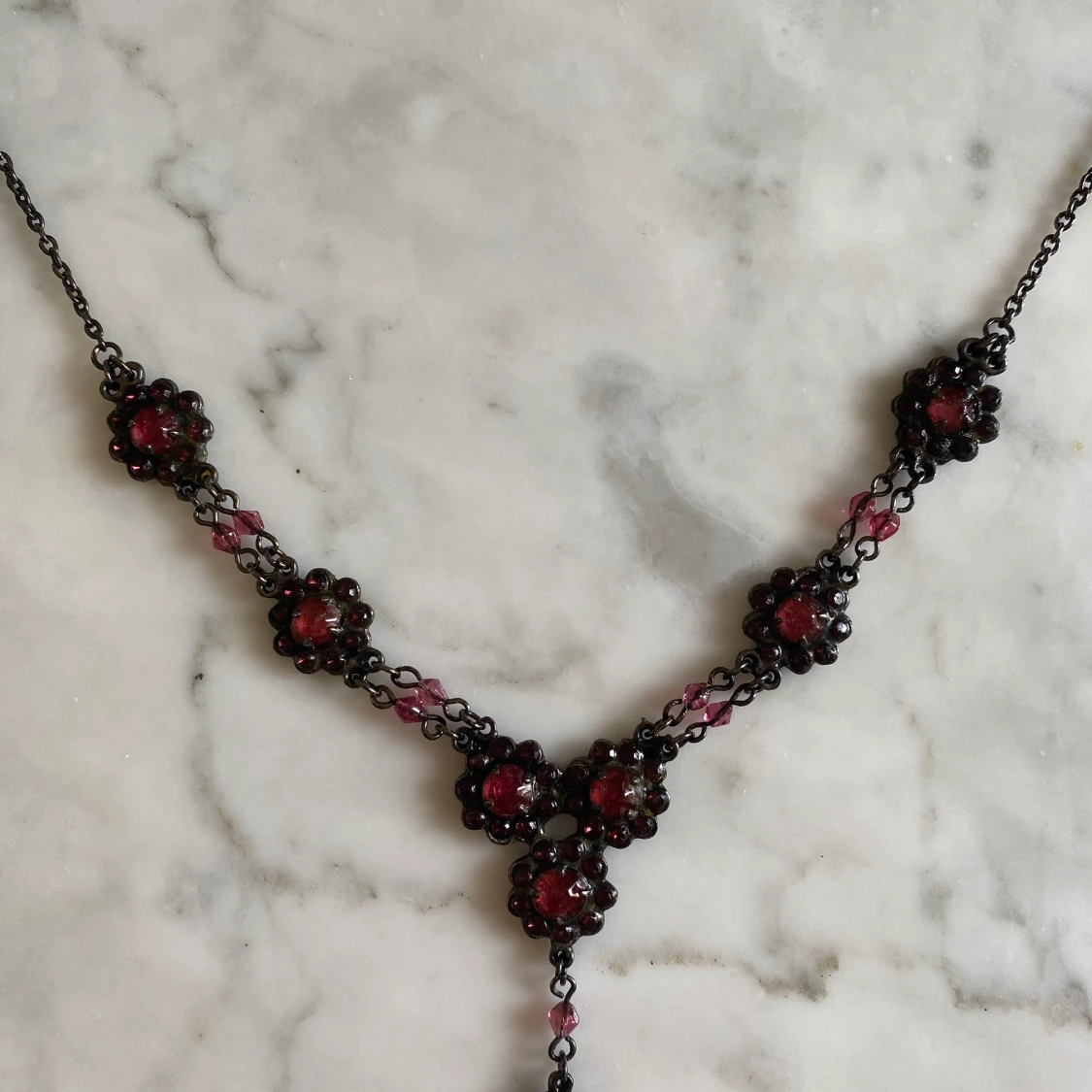 Vintage Ruby halsband ❤️ - 90