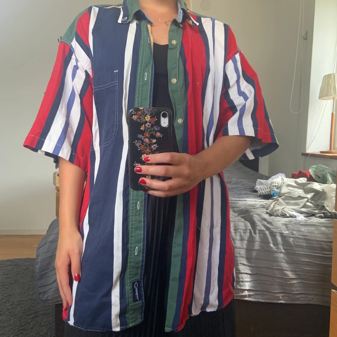 Vintage kortärmad skjorta