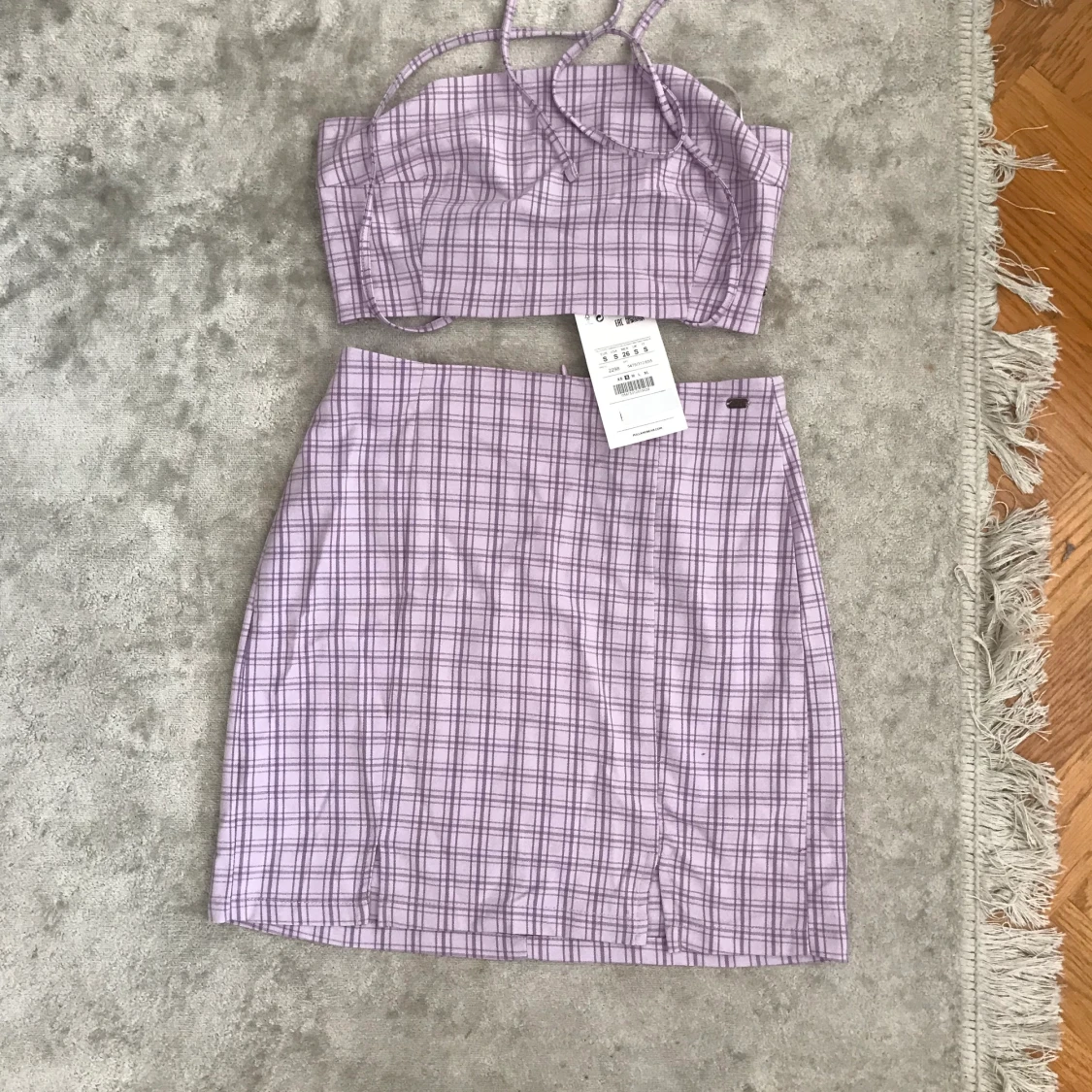 Lila set från pull and bear