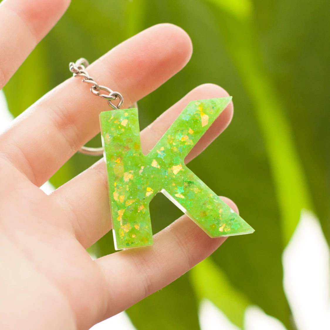 Nyckelring ljusgrön  - 91