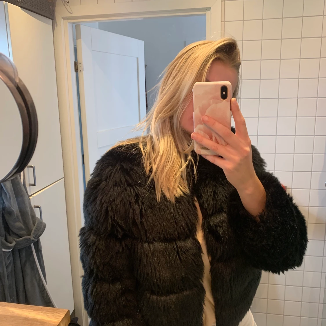 Fake päls jacka från DM Retro - 91