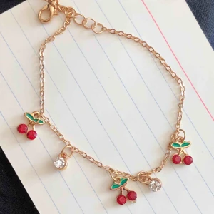  - Gold cherry armband 🍒 