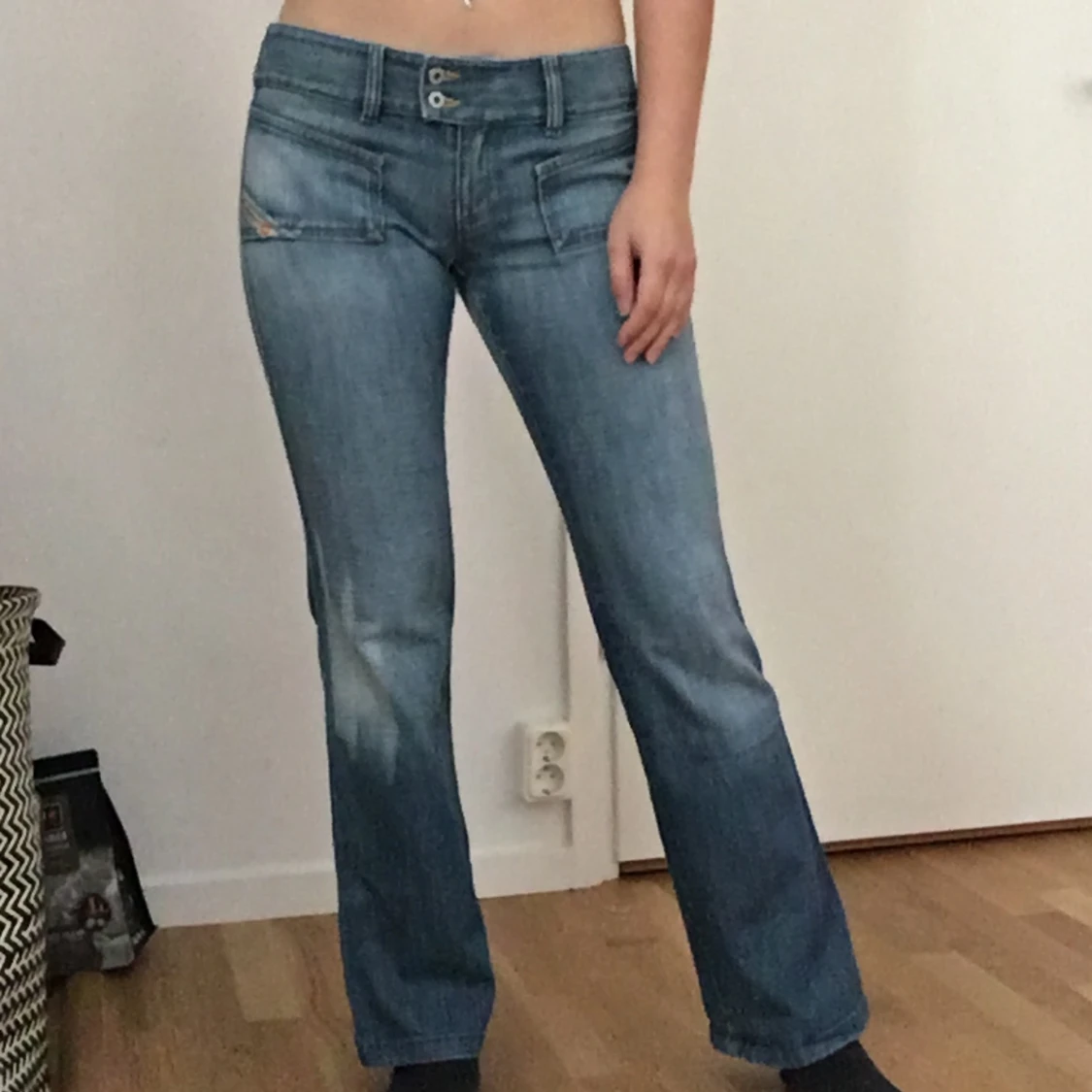 Lågmidjade jeans