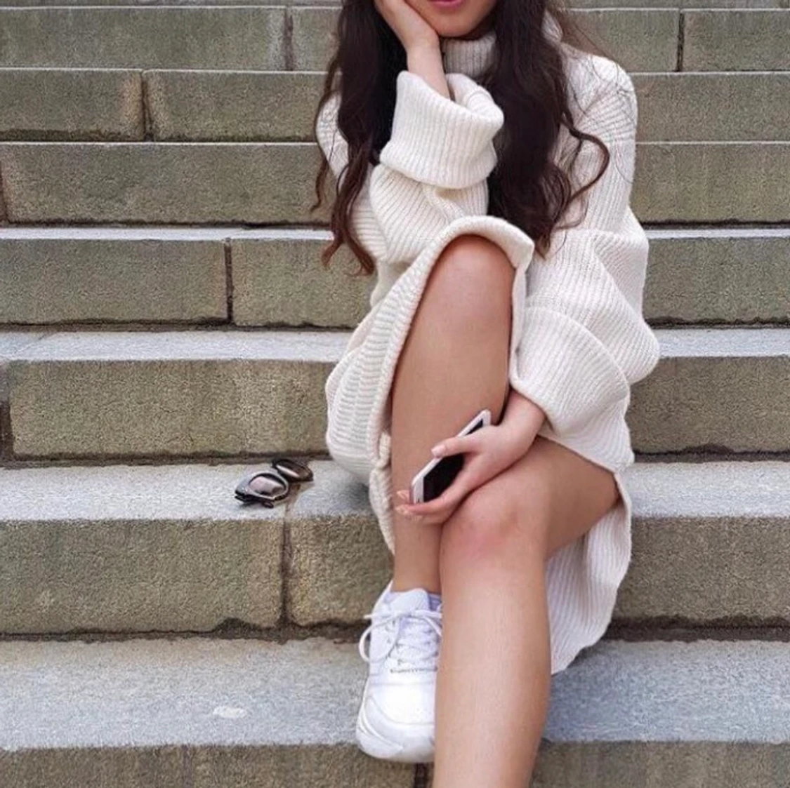 Stickad klänning - 90