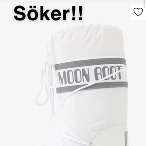 SÖKER MOON BOOTS!! - Söker ett par moonboots srl 35-38 eller 39-41. Skriv till mig om du eller någon du känner säljer ett par❣️