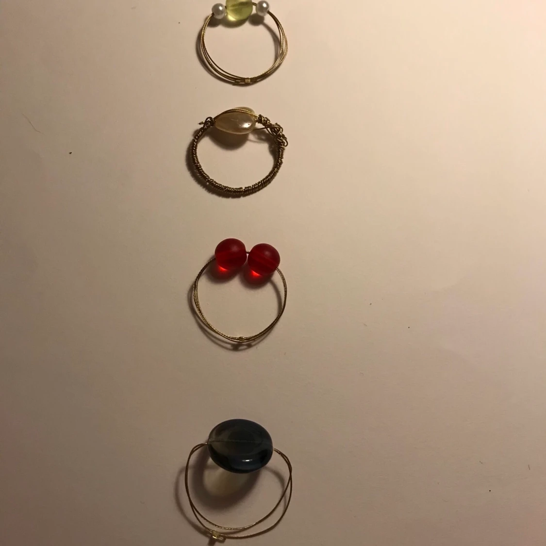 5 st ringar i både silver och guld - 90