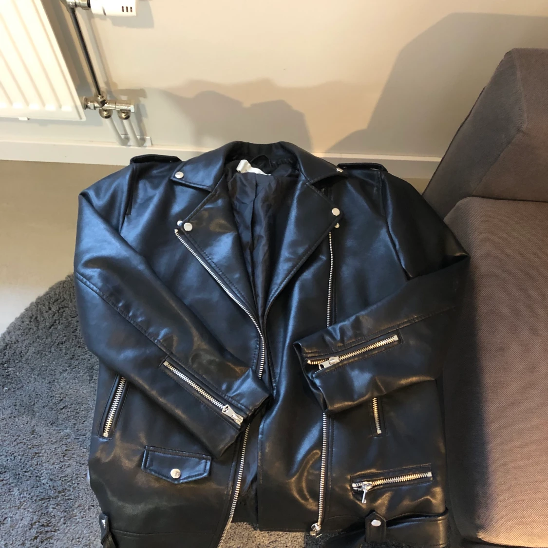 Oversize Skinnjacka  - 91