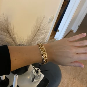 Guldfärgat armband - Köpt från Nelly, aldrig använt! 80 kronor inklusive frakt 🤍