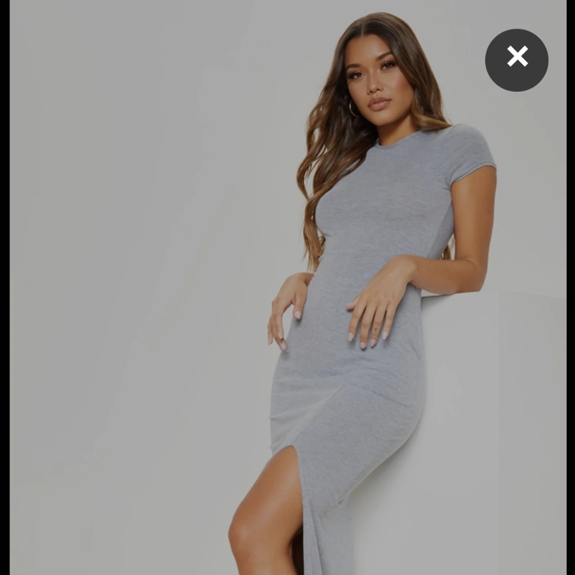 Fin lång sommar klänning - 91