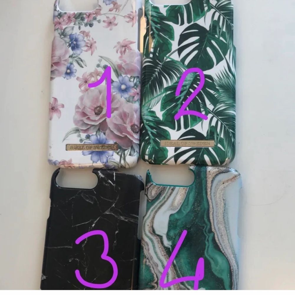 2an får ni gratis om ni köper ett skal! 1 o 3 = 5kr + frakt 5 o 6 = 15kr + frakt 8 = 50kr + frakt (inget appel skal men samma silikon skal förutom Apple märket köpt för 300kr) 9 och 10 50kr + frakt 13 och 15 = 70kr + frakt! SÅLDA= 4,7,12,14!!. Accessoarer.