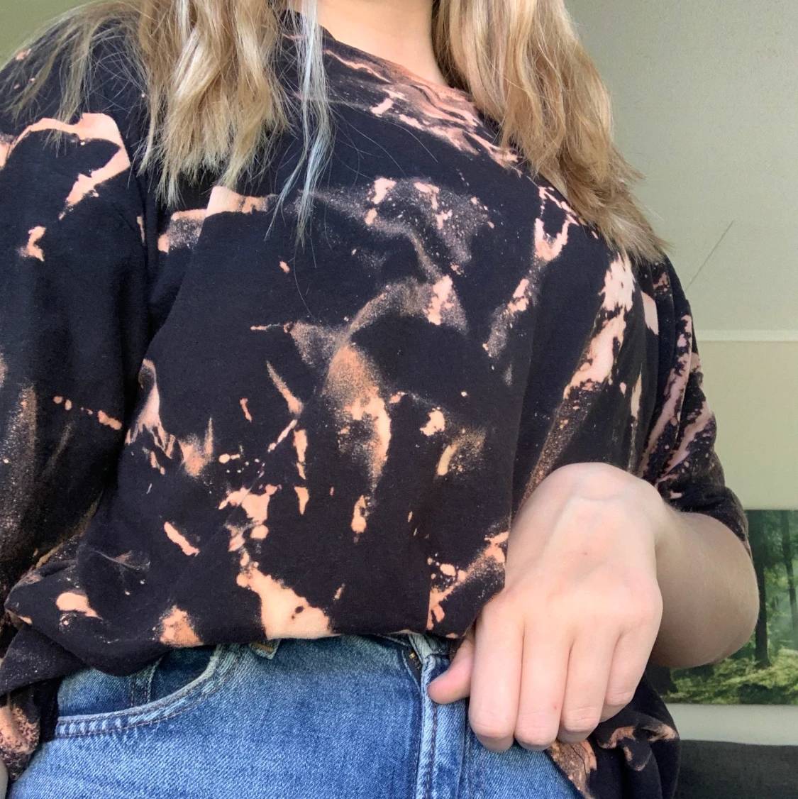 Oversize blekt tshirt