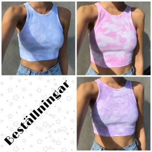 Beställning av tiedye linne  - Jag tar bara beställningar i några dagar till, eller tills de jag har är slut (bara 1 av 32 kvar)!! Köp nu innan det är för sent. All info finns på bild 2 och 3. Vid frågor är det bara att kontakta mig:)