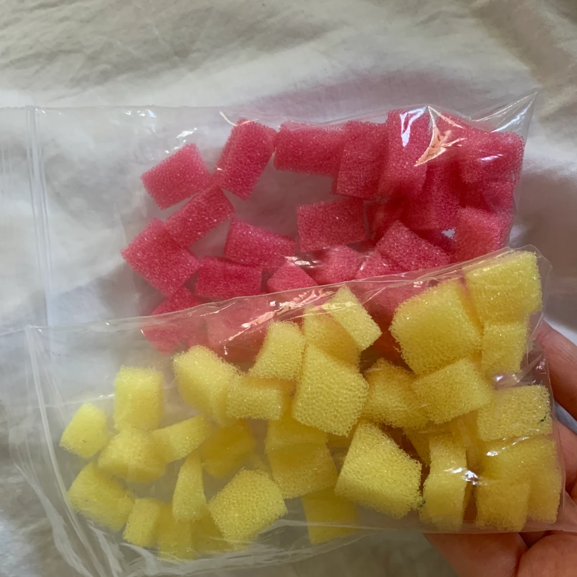 Jelly cubes/skumgummi för slime - 90