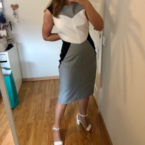 Figursydd klänning från Dorothy Perkins - Figursydd klänning från Dorothy Perkins. Aldrig använd. Funkar till kontor eller fest. Strl 40 