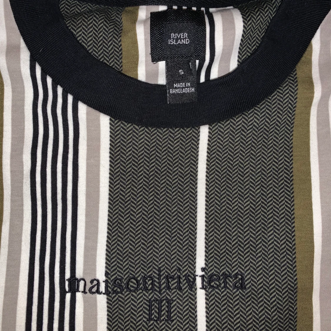 River Island Grön randigt mönster t-shirt (S) - 91