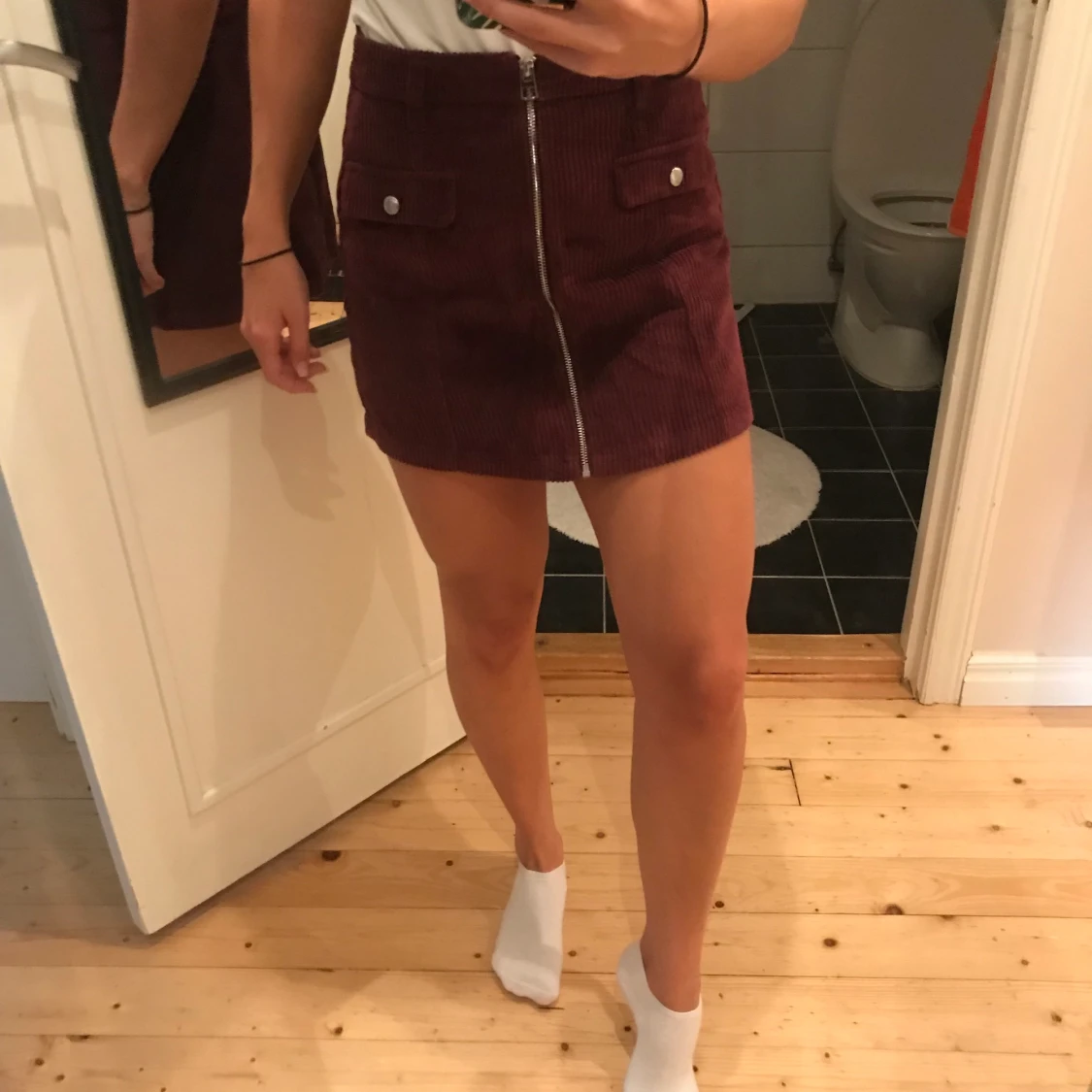 Kjol i manchestertyg - 90