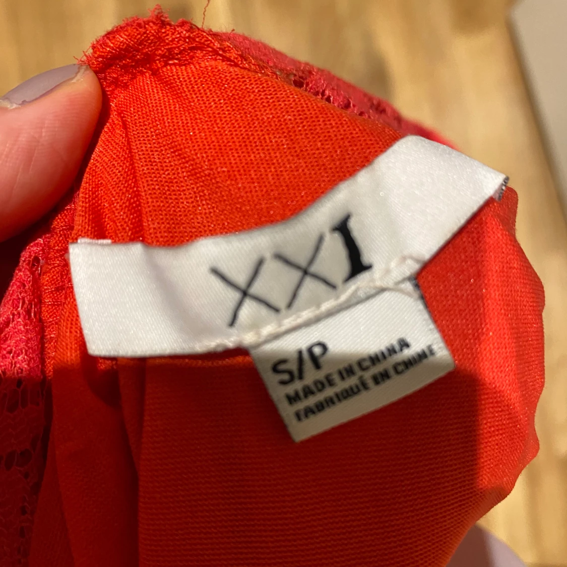 Röd klänning i S - 91