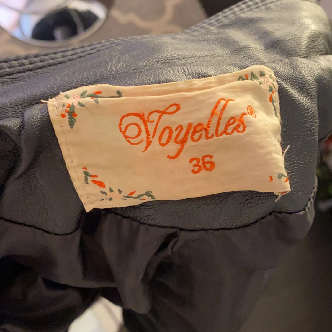 Svart skinnjacka från chiquelle  - 91
