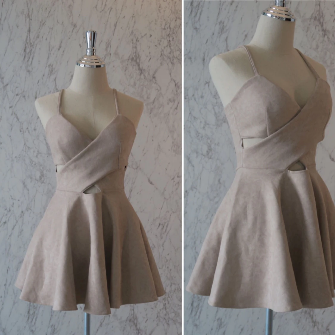 Babydoll klänning 🤎beige/kahki 🤎