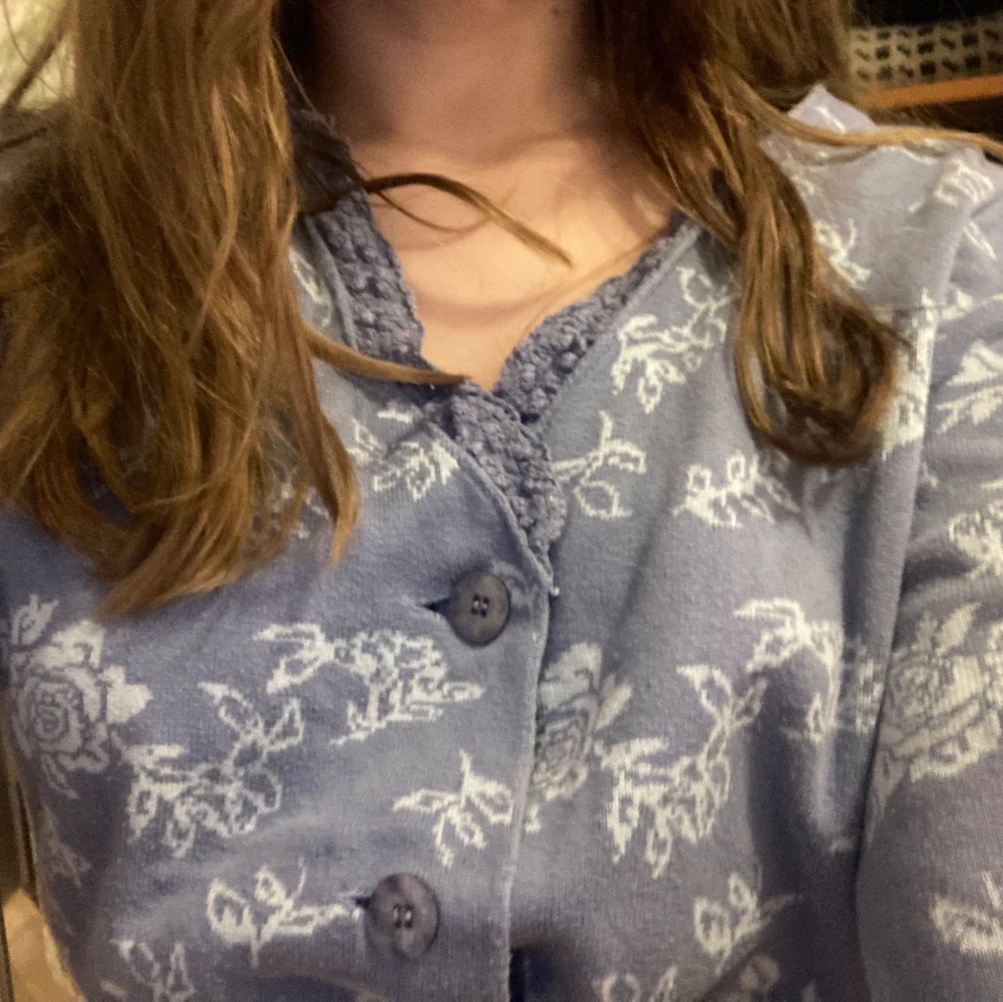 Superfin lite tjockare kofta.  - 90