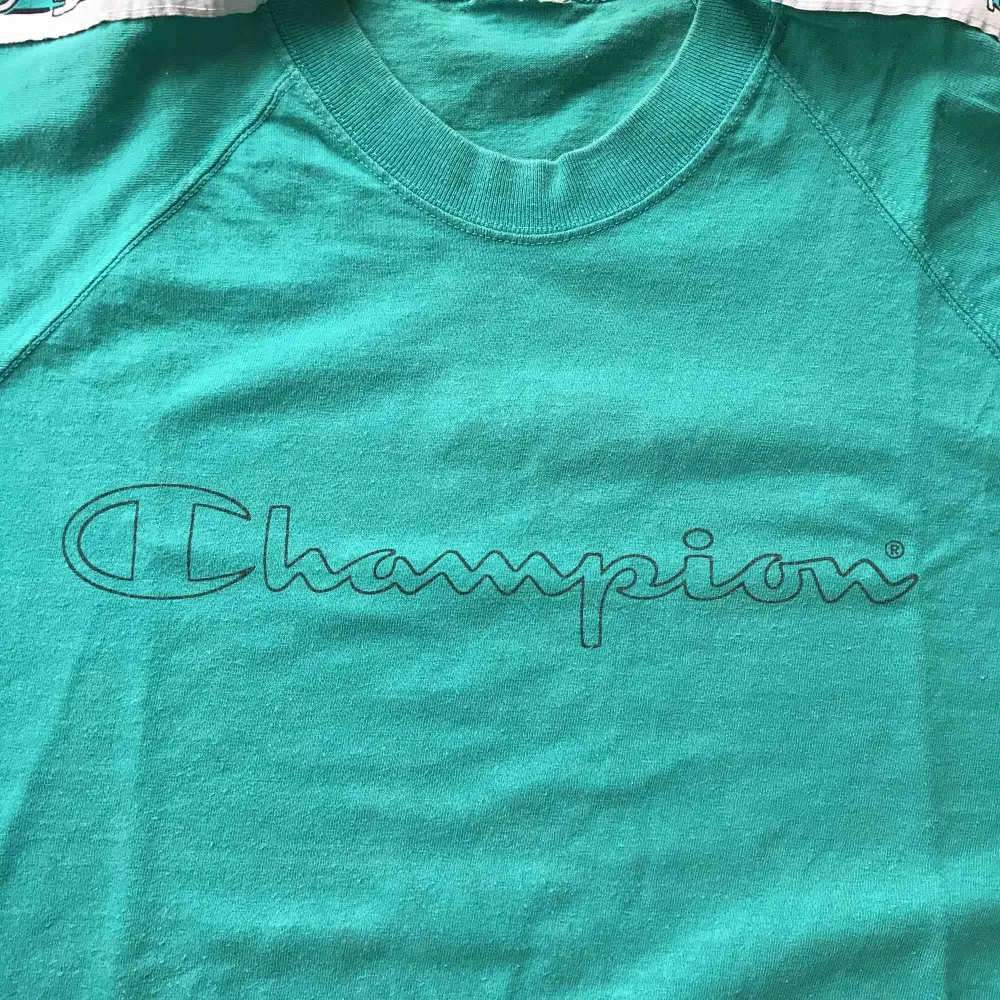 retro t-shirt från Champion, använd men i mycket bra skick. köparen står för frakt . T-shirts.