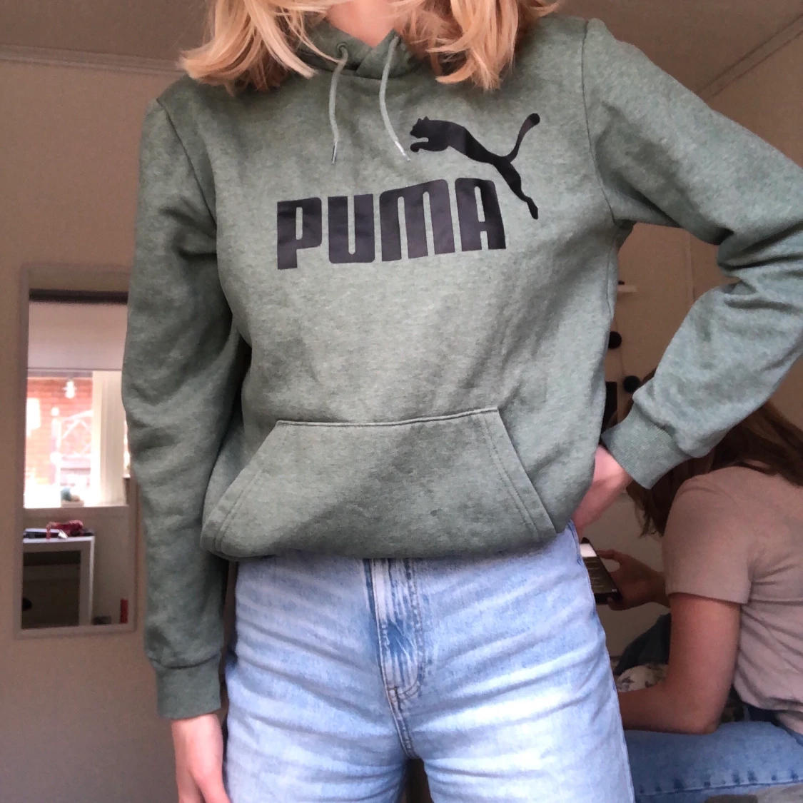 Grön Puma hoodie - 91