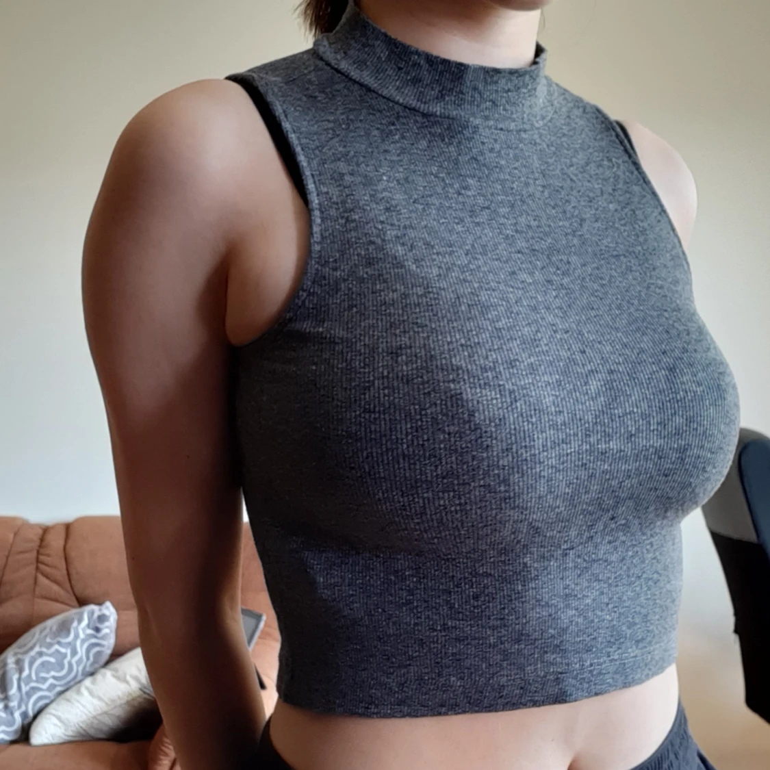 Grå croptop 