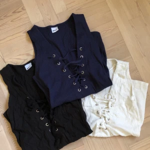 GinaTricot linnen - 3 för 120kr. Linnen med snörning. Frakt tillkommer 63kr