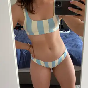 Blue&white h&m bikini, 2 years old but still in good condition, top is size 36 and bottom is size 38