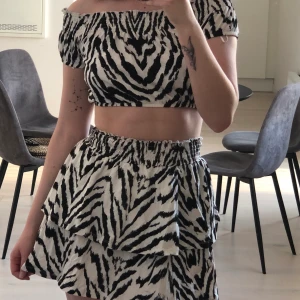 Zebra-set - Ett set från Gina i zebramönster. Endast använt fåtal gånger. Köparen står för frakt!