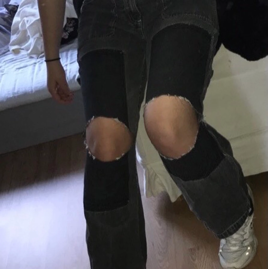 Supercoola mörkgråa jeans - 90