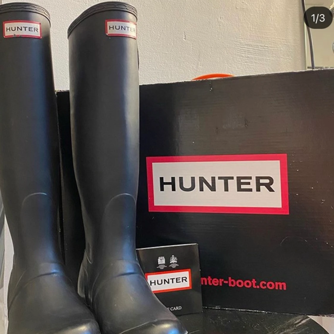 Hunter stövlar (äkta) storlek 37 liten i storleken 