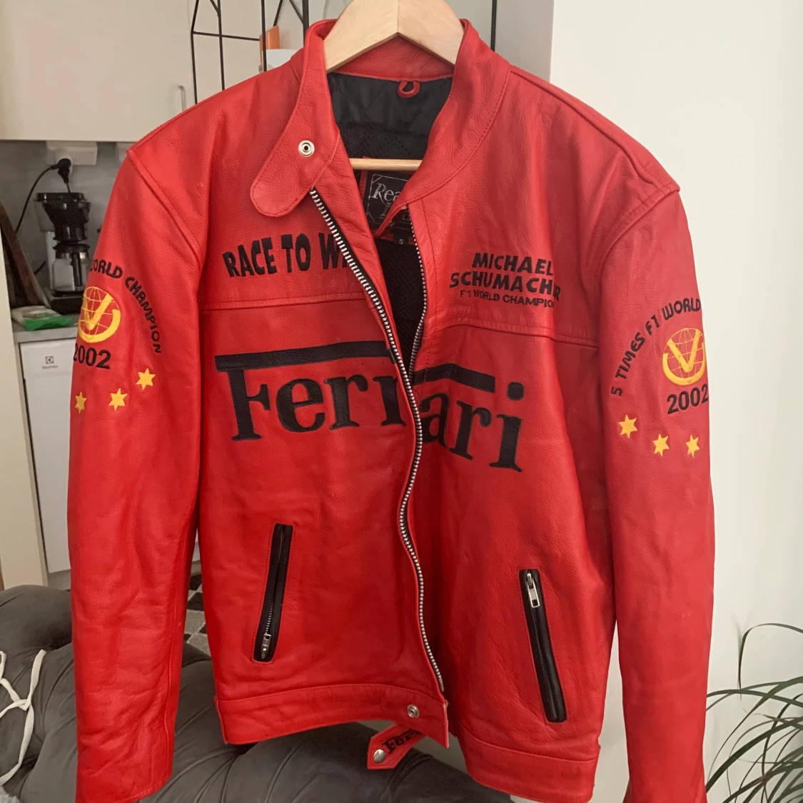 Läder jacka/skinn jacka 