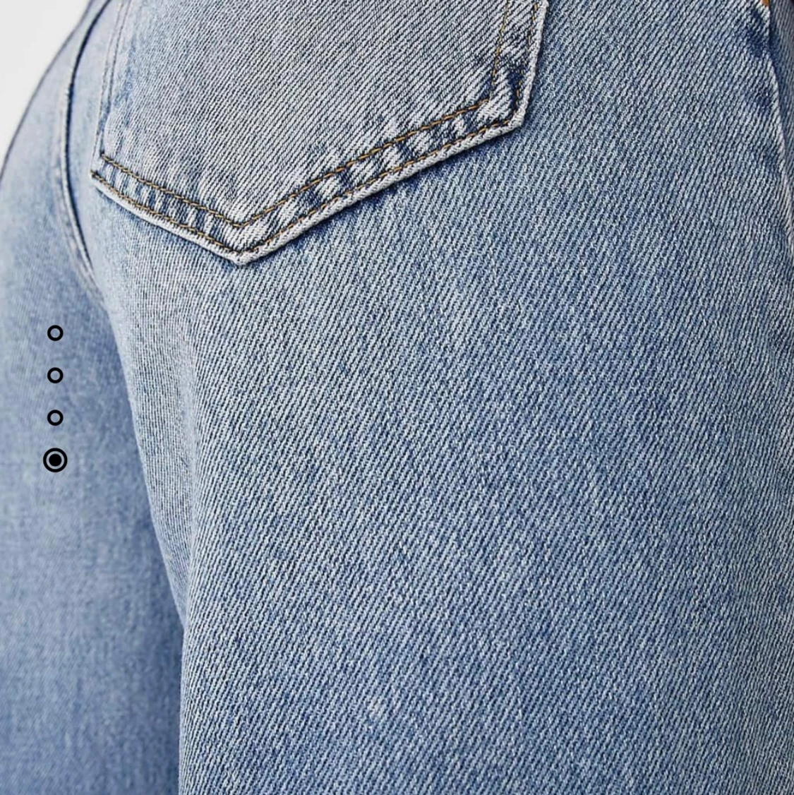 Raka jeans med hål - 91