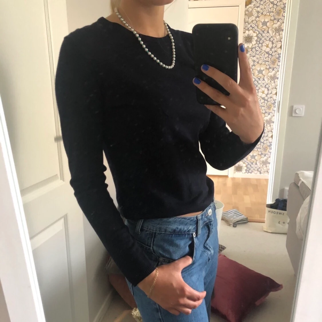 Svart långärmad tröja Filippa K