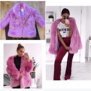  - Underbar rosa pälsjacka från h&m, helt ny. Stl 32, men passar även stl 34 och 36.  Kan ge mått vid förfrågan.  Fast pris 1500kr 🌸 