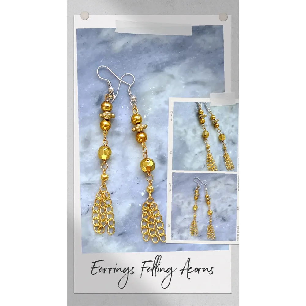 Fina guldfärgade örhängen från Angelicas Smycken.. Accessoarer.