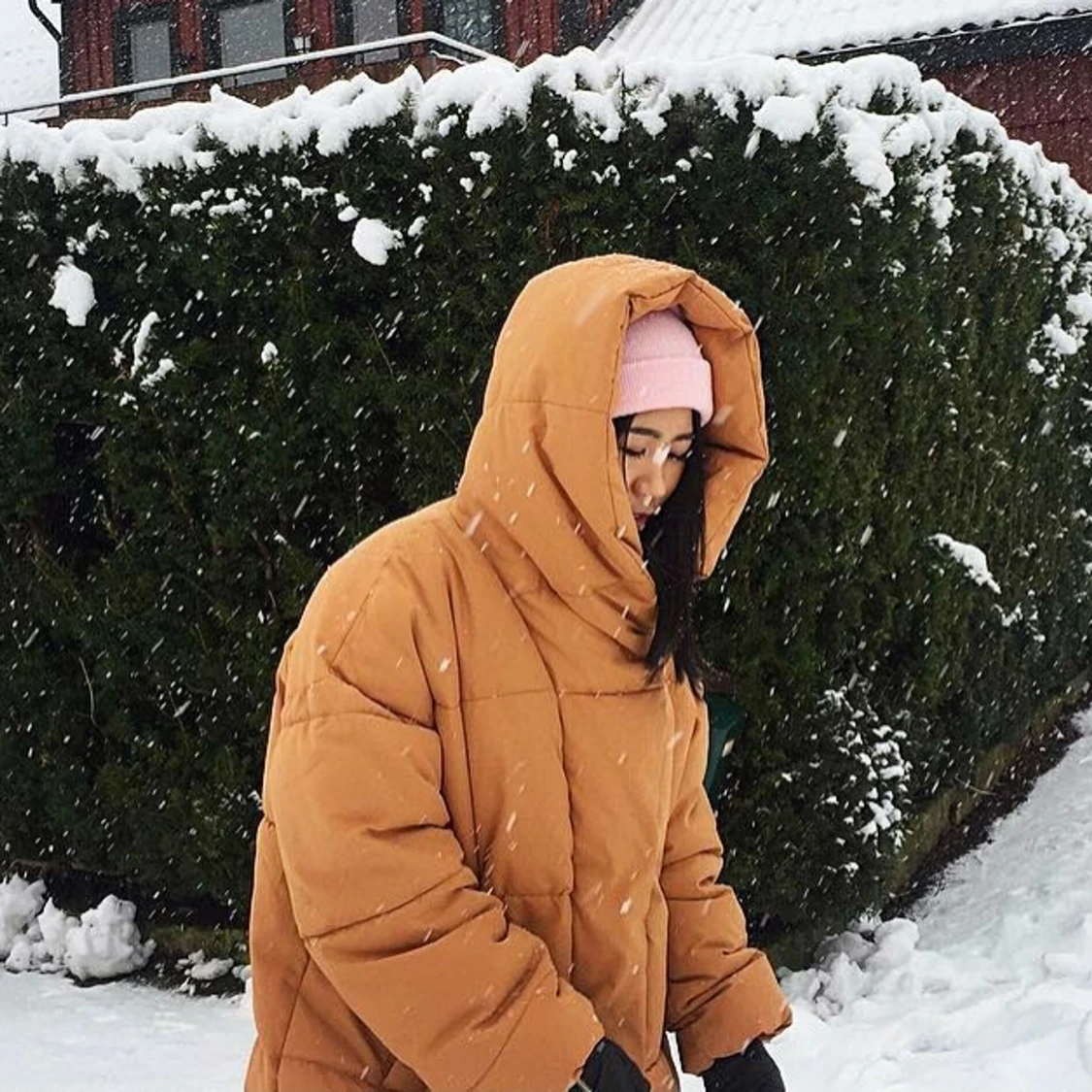 Overzise jacka(gul/orange) - 90