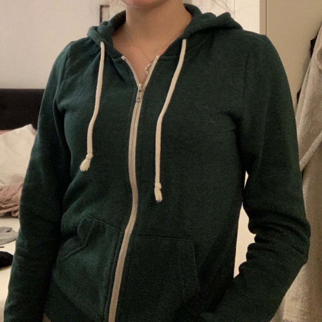 Hoddie med dragkedja